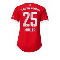 Bayern Munich Thomas Muller #25 Fußballbekleidung Heimtrikot Damen 2022-23 Kurzarm